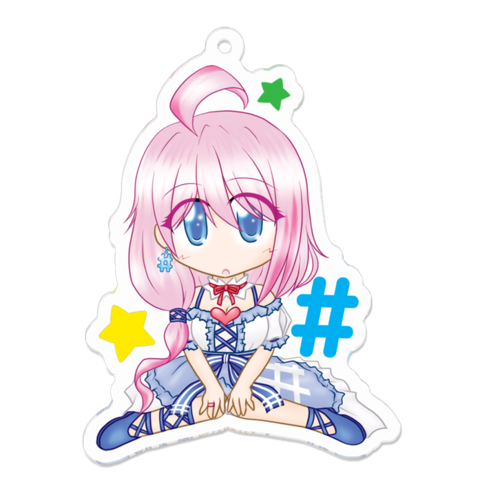 アクリルキーホルダー - 70 x 70 (mm)