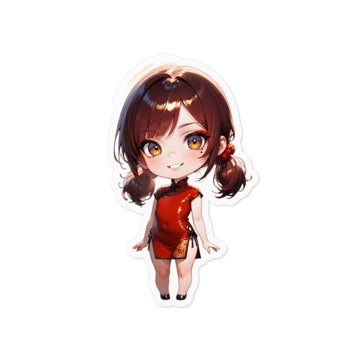 姐さん♡ステッカー - 100 x 100 (mm)(4)