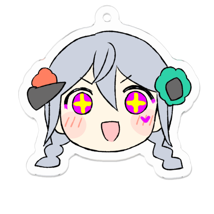 アクリルキーホルダー - 50 x 50 (mm)