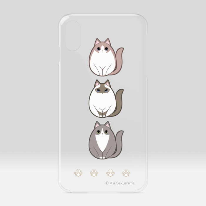 モフころねこクリアiPhoneケース - iPhone XSMax