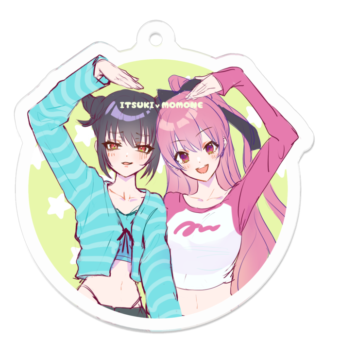 アクリルキーホルダー - 50 x 50 (mm)