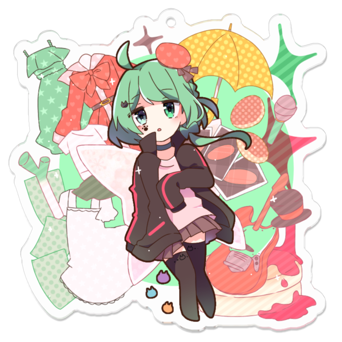 アクリルキーホルダー - 70 x 70 (mm)