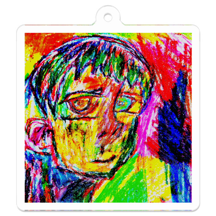 アクリルキーホルダー(コーティング) - 50 x 50 (mm)