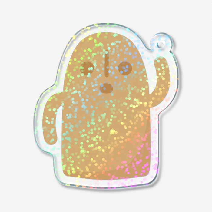 ホログラムアクリルキーホルダー - 50 × 50mm