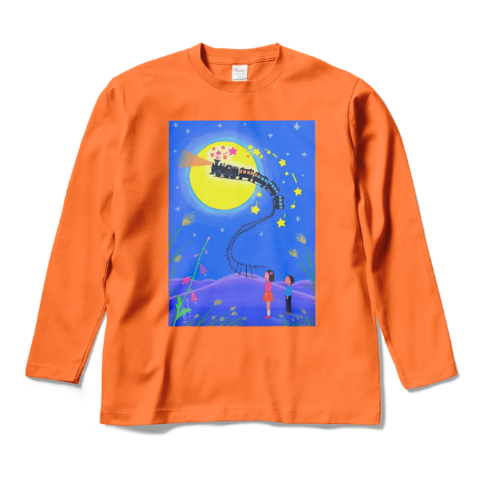 ロングスリーブTシャツ - M - オレンジ