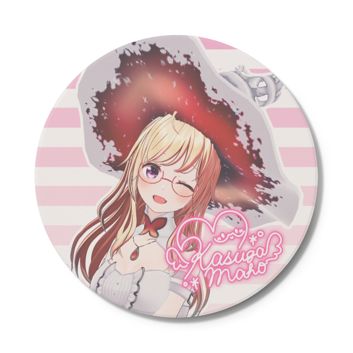 コースター  円形（pink）