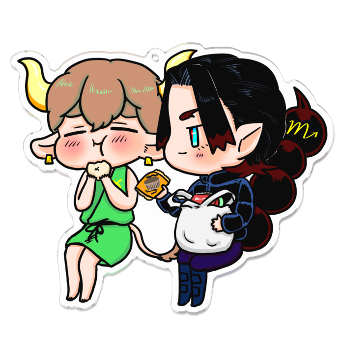 アクリルキーホルダー - 100 x 100 (mm)