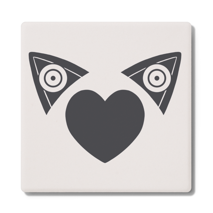 コースター - Black - 角形