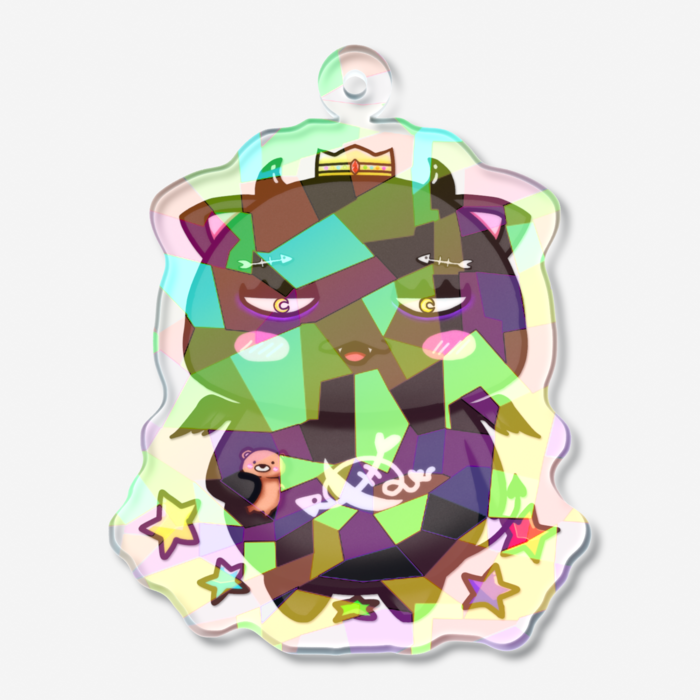 ホログラムアクリルキーホルダー - 50 × 50mm
