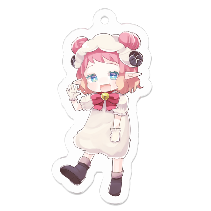 アクリルキーホルダー（コーティング） - 50 x 50 (mm)