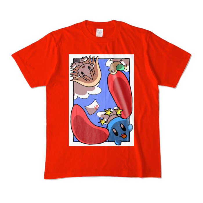 カラーTシャツ - M - レッド (濃色)