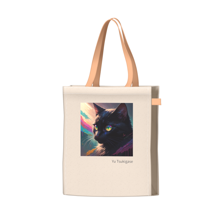 ツートンカラーバッグ - オレンジ - W34 × H41 × D14cm