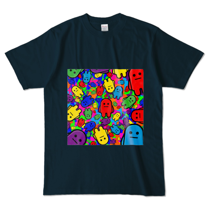 カラーTシャツ - L - ネイビー (濃色)