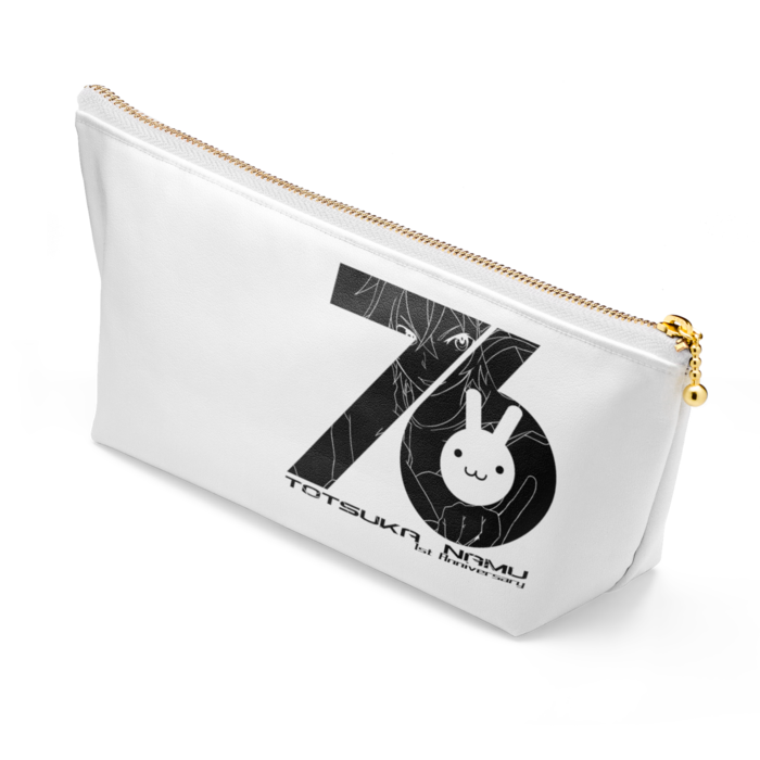 ポーチ - 長さ21.5cm / 高さ10cm - ホワイト