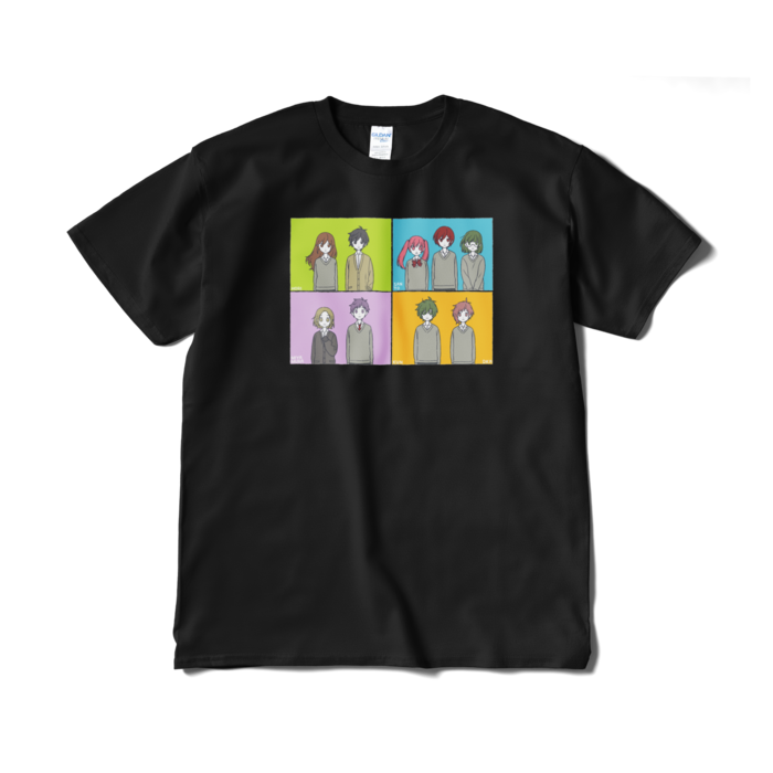 4コマ / Tシャツ - XL - ブラック