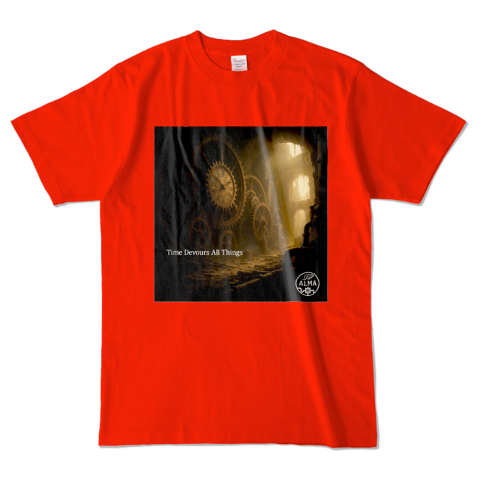 カラーTシャツ - L - レッド (濃色)
