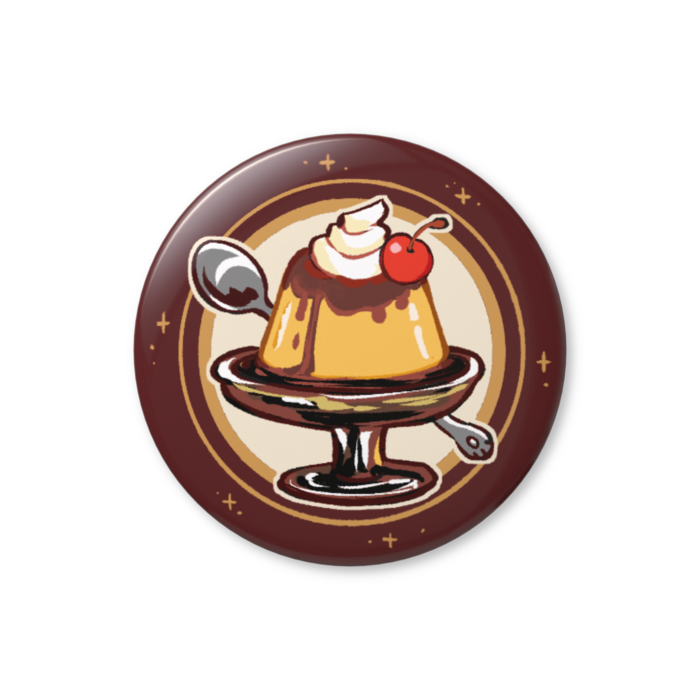 缶バッジ・喫茶プリン - 32mm