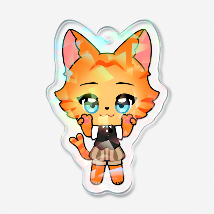 ホログラムアクリルキーホルダー - 50 × 50mm