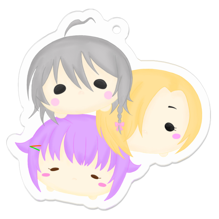 アクリルキーホルダー - 50 x 50 (mm)