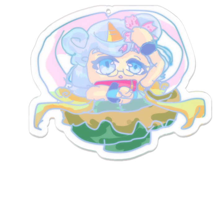 アクリルキーホルダー - 100 x 100 (mm)