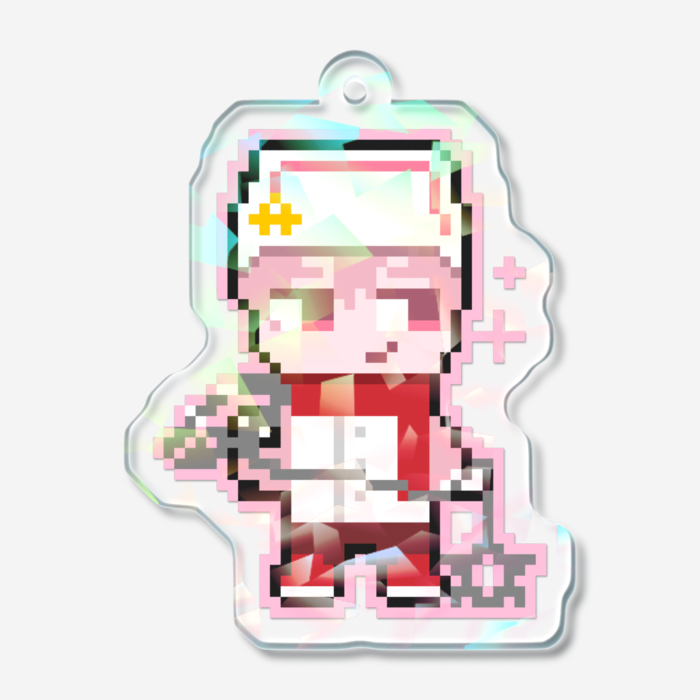 ホログラムアクリルキーホルダー - 50 × 50mm