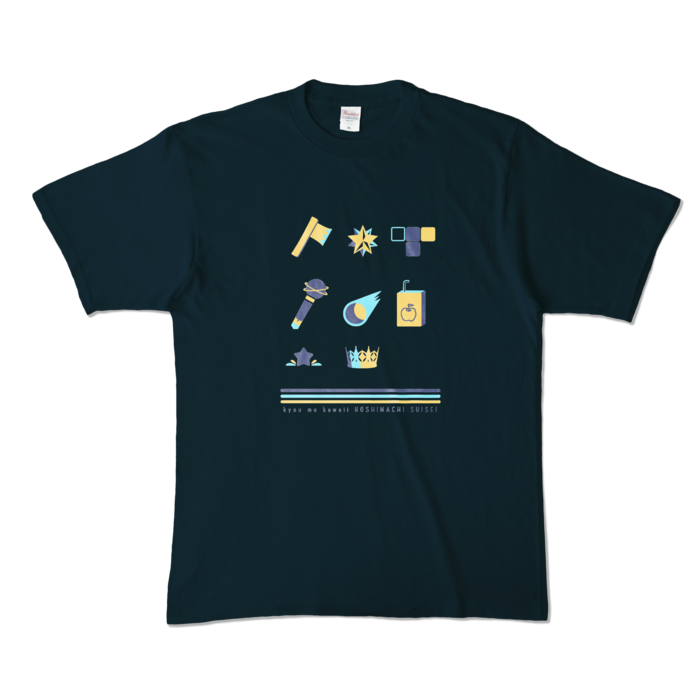 カラーTシャツ - XL - ネイビー