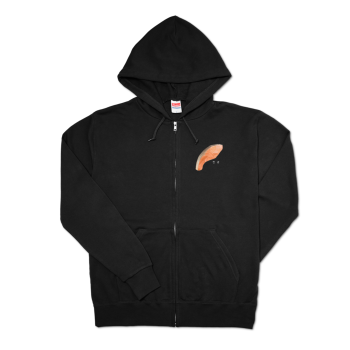 ジップパーカー - L - ブラック