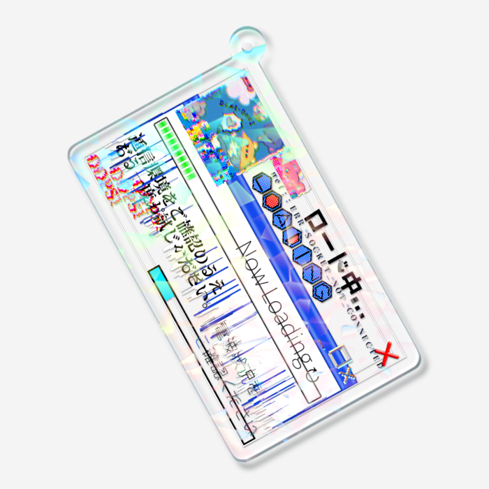 ホログラムアクリルキーホルダー - 70 × 70mm