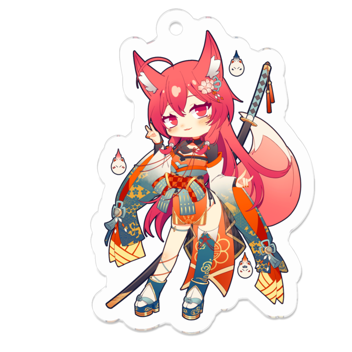 アクリルキーホルダー - 50 x 50 (mm)