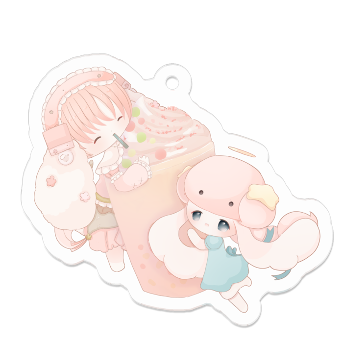 アクリルキーホルダー - 50 x 50 (mm)