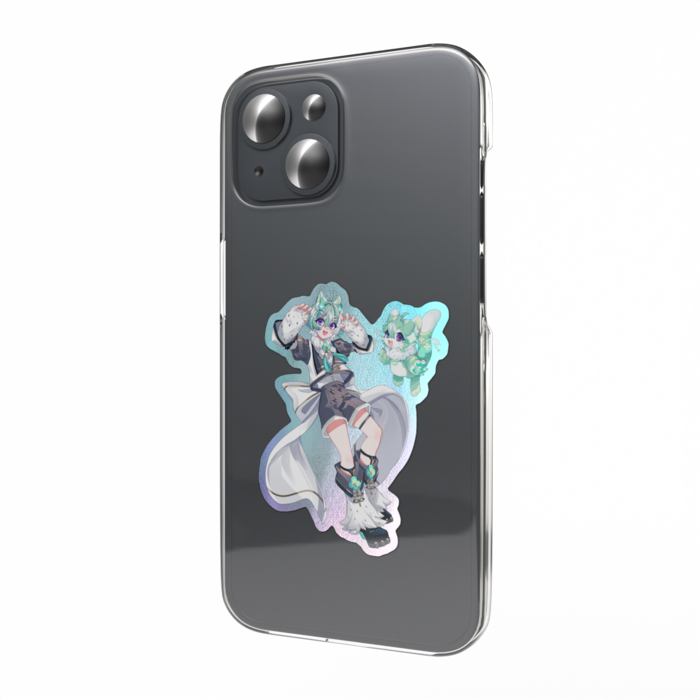 オーロラスマホステッカー - 縦