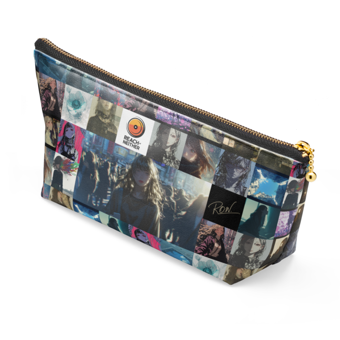 ポーチ - 長さ21.5cm / 高さ10cm - ブラック