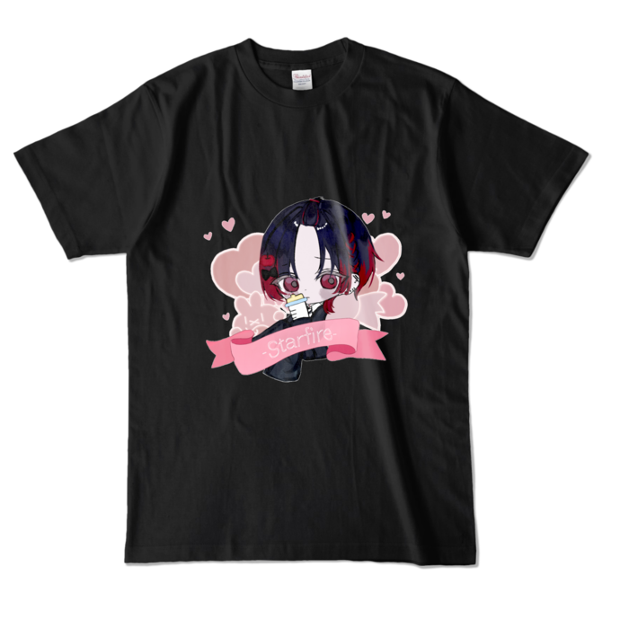 カラーTシャツ - L - ブラック (濃色)