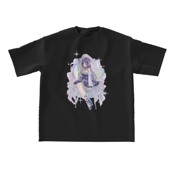 ビッグシルエットTシャツ - L - ブラック