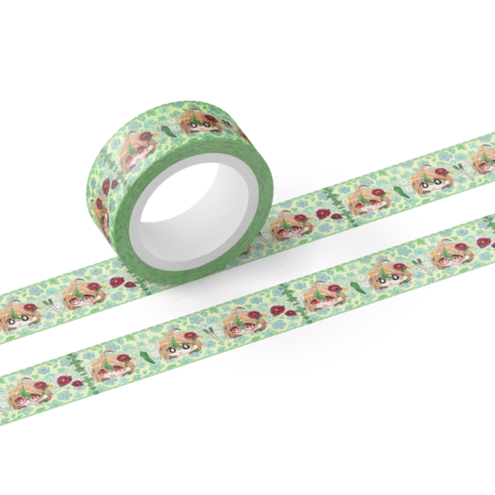 オクラとねぎと牡丹とあみい:緑