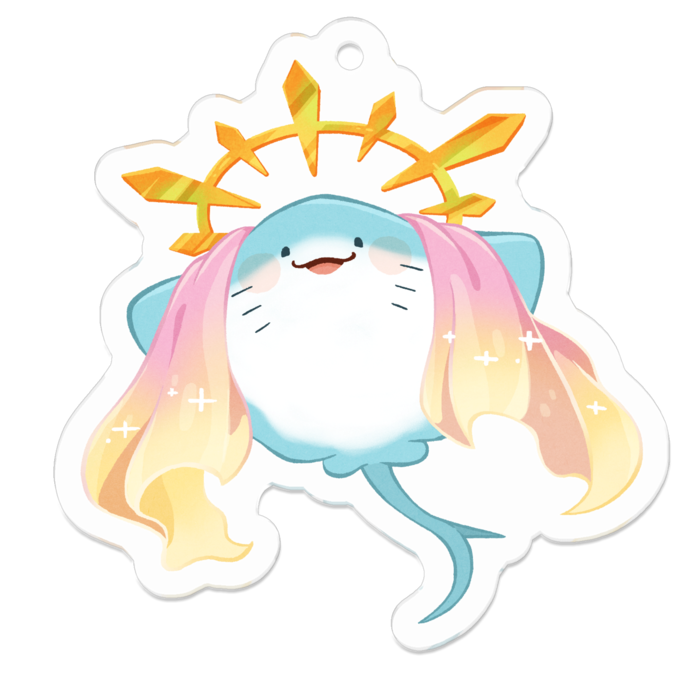 えいちゃんアクリルキーホルダー - 50 x 50 (mm)