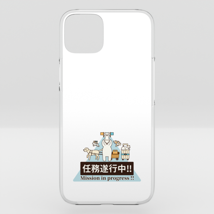 クリアiPhoneケース　白色　iPhone 15Plus