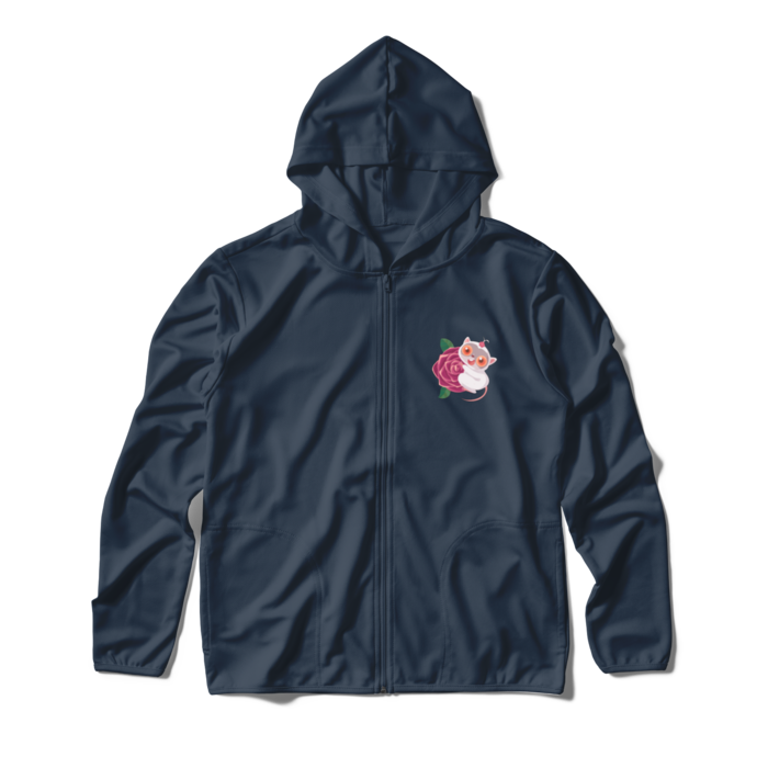 ジップパーカー - M - ネイビー