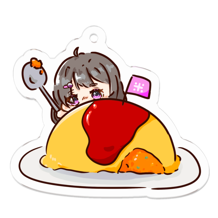 アクリルキーホルダー - 50 x 50 (mm)