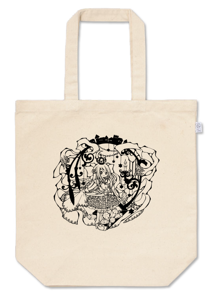 トートバッグ - M - プリント面積中 - ナチュラル