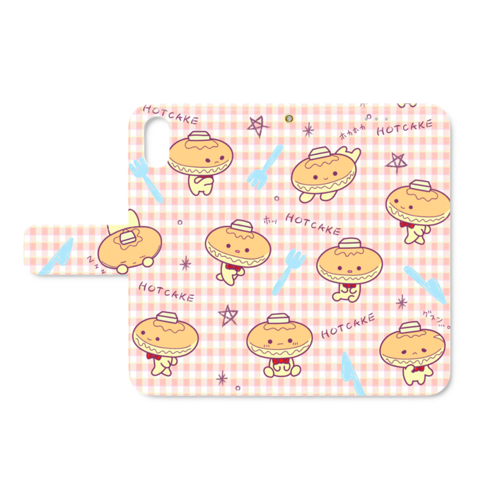 手帳型iPhoneケース - iPhone XS / X - ストラップ穴 あり
