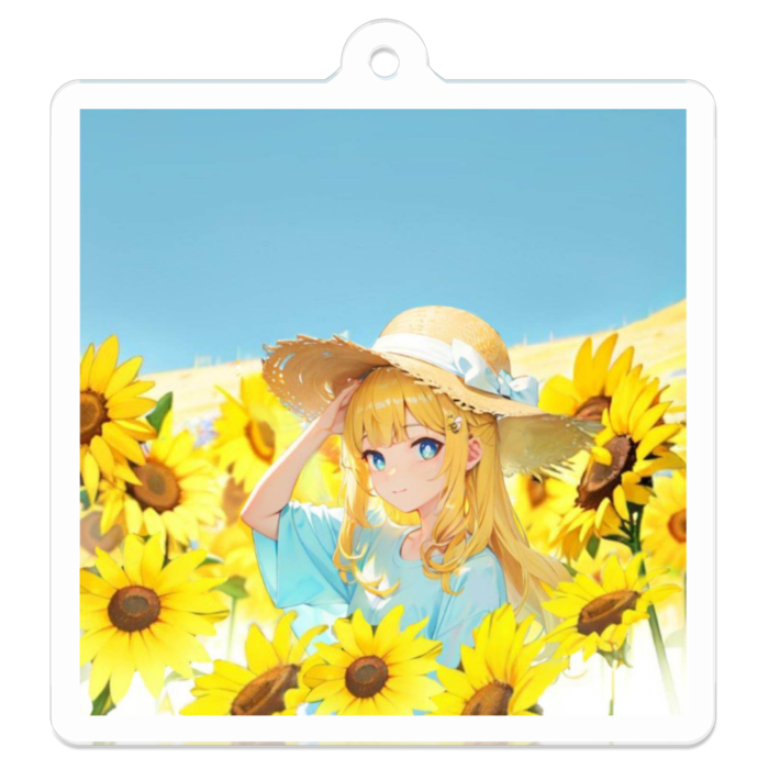 アクリルキーホルダー - 50 x 50 (mm)