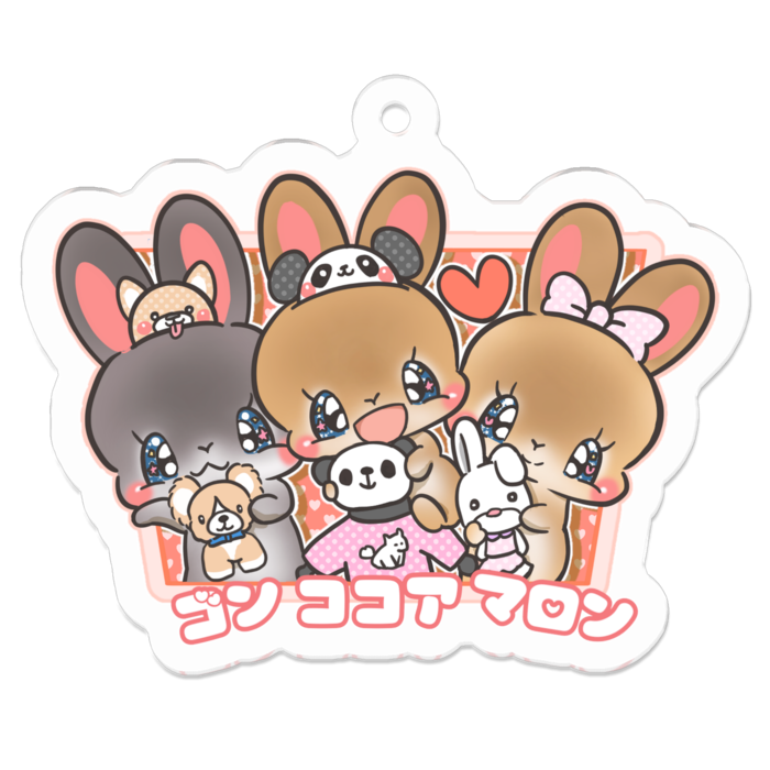 アクリルキーホルダー - 50 x 50 (mm)