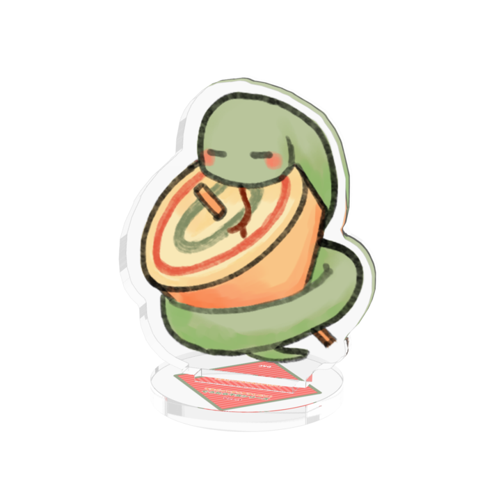 へびアクリルフィギュア - 50x50mm