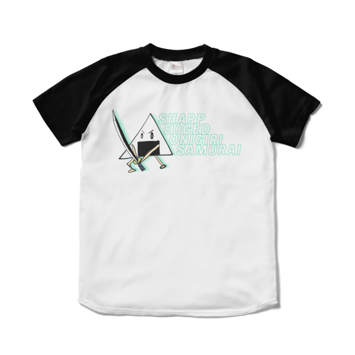 ラグランTシャツ - S - ホワイト×ブラック