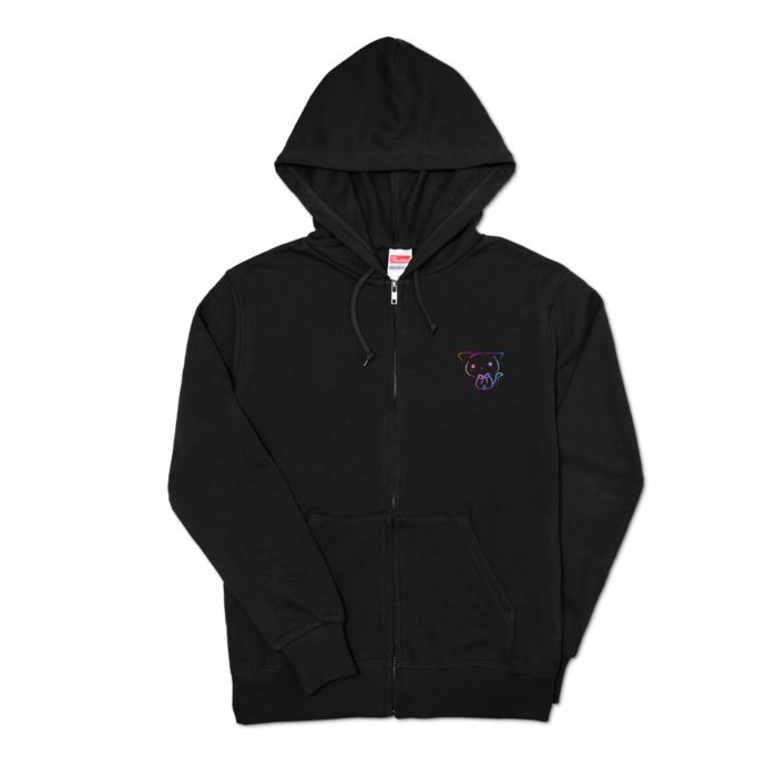 ジップパーカー - S - ブラック