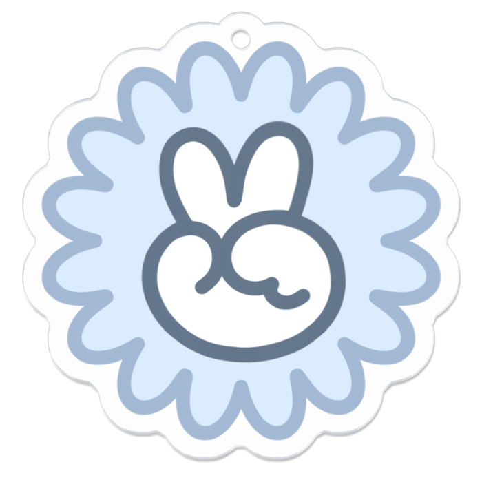 アクリルキーホルダー - 50 x 50 (mm)