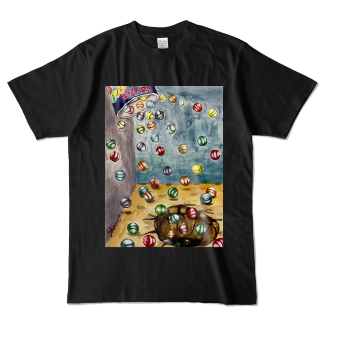 カラーTシャツ - L - ブラック (濃色)
