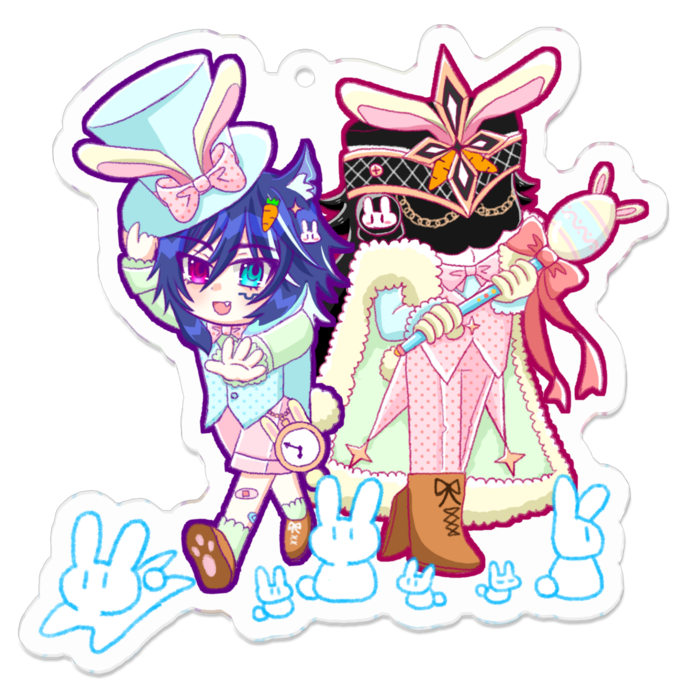 アクリルキーホルダー - 70 x 70 (mm)