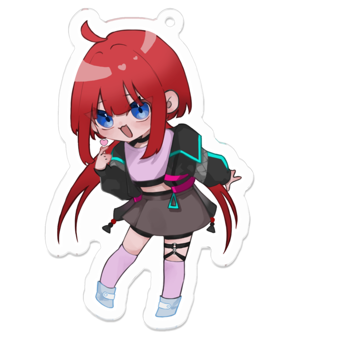 アクリルキーホルダー（コーティング） - 70 x 70 (mm)